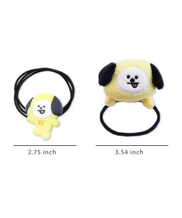 2 PCS BTS Chimmy Hair Tie Set for Women - Bangtan Boys Carton Hair Merchandise - Buy Online on SooperMarket.com