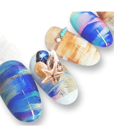 2 Boxes 3d Natural Nail Art Decoration Mini Conch Shells Starfish Sea Beach Ornaments Manicure Tools for Diy - Buy Online on SooperMarket.com