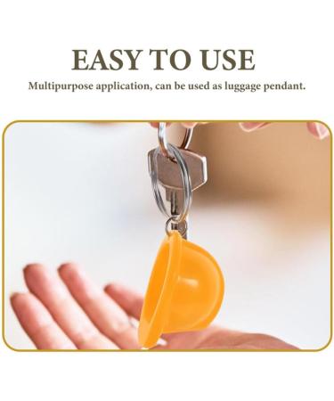 IMIKEYA Construction Hat Keychain 6pcs Mini Helmet Key Rings Safety Helmets Hard Hats Pendant Charms Construction Party Favors Yellow - Buy Online on SooperMarket.com