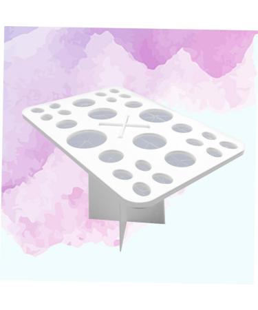 Beavorty Cosmetics Brush Organizer | 26 Makeup Brush Storage Tools | Air Drying Rack & Holder | White Cosmetic Box for Beauty Essentials - Buy Online on SooperMarket.com