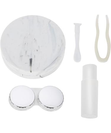 Contact Lenses Soaking Case Contact Lens Box Light in Weight Small Size Made of PVC for Makeups Make Up (White) - Buy Online on SooperMarket.com