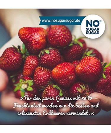 No Sugar Strawberry Fruit Spread | 80% Fruit Content | Erythritol & Stevia | EU Made | 3 Pack (3x260g) - Buy Online on SooperMarket.com