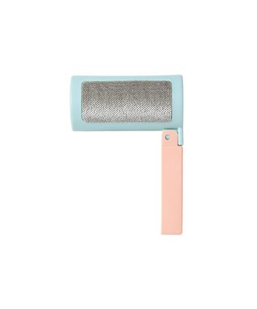 Pet Hair Lint Roller 2 in 1 Sticky Hair Remover Portable Double Side Fluff Remover with 5 Refills 300 Sheets Lint Romover Brush for Sofa Rodillo quitapelusas Fur Removal Tool(Color:Pink)
