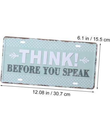 OSALADI Metal Signs Tin Signs Iron Sign Painting Iron Painting The Sign Decorations Three-Dimensional - Buy Online on SooperMarket.com