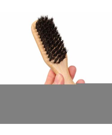 Wild Boar Beard Brush for Stiff Hair - Natural Wooden Brush for Men | Elastic Soft & Stiff Bristles for Beard & Mustache Grooming - Buy Online on SooperMarket.com