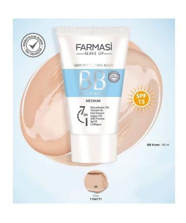 Farmasi Make Up Bb Cream 50 Ml Medium 03