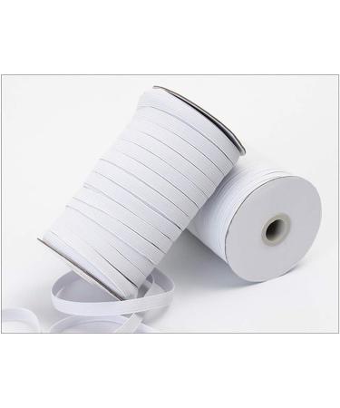 200 Yards 1/4 Inch White Braided Elastic Band for Sewing - Heavy Stretch Knit Cord for Crafts, DIY Jewelry, Bedspread Cuff - 6mm Elastic Rope - Buy Online on SooperMarket.com