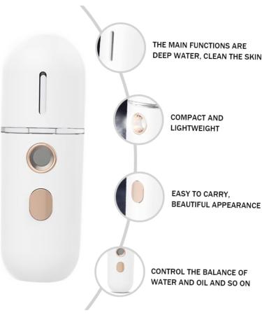 Mikinona 1Pc face water steamer household mini cosmetic white abs spray cold spray moisturizing face steamer Moisturizing spa steamer skin steamer care face - Buy Online on SooperMarket.com