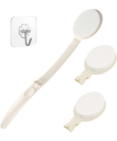 LFJ Lotion Applicator with Long Curved Handle for Back Legs Feet Self Application of Sunscreen  Sunless Self-Tanning  Skin Cream  Acne