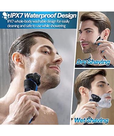 iwoole Electric Razor for Men - Wet Dry Rechargeable Shaver with Beard/Nose Trimmer | Cordless Face Shaver for Teens | USB Travel Grooming Tool - Buy Online on SooperMarket.com