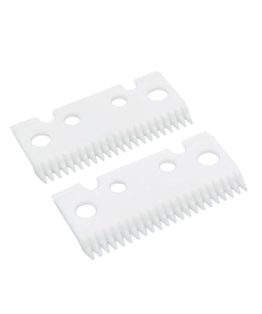 Professional 22 Teeth Hair Clipper Replacement Blades Zirconia Ceramic Moving Cutter Blade for Andis Master Li Cordless/Fade Hair Clippers (2)