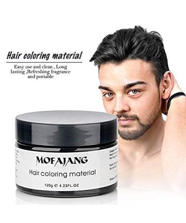 Temporary Hair Color Wax 4.23 oz | Instant Hairstyle Cream Pomade for Party & Cosplay | Easy Cleaning | Black - Buy Online on SooperMarket.com