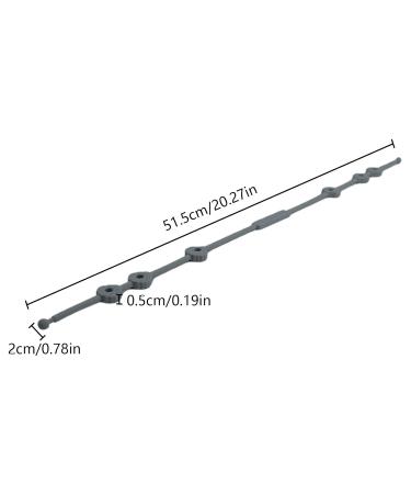 Veeteah Dark Gray Multifunctional Stroller Toy Holder & Pacifier Band | Adjustable Food Catcher Clip for High Chairs - Buy Online on SooperMarket.com