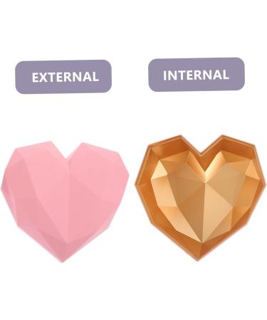 KOMBIUDA Heart Shaped Box Bridesmaid Wedding Favor Boxes Party Holder With Cover Miss 18X18X12CM Pink - Buy Online on SooperMarket.com