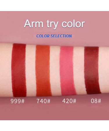 Buy Long Lasting Matte Lipstick Set - 4 Shades of Red Waterproof & Moisturizing Velvet Lipsticks for Women - Buy Online on SooperMarket.com