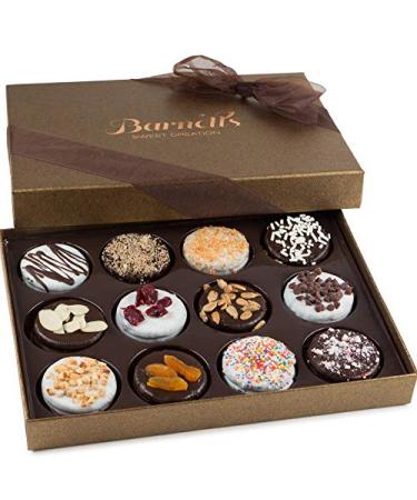 Barnett's Gourmet Chocolate Cookie Gift Basket â€“ 12 Unique Flavors for Holiday & Corporate Gifts - Buy Online on SooperMarket.com