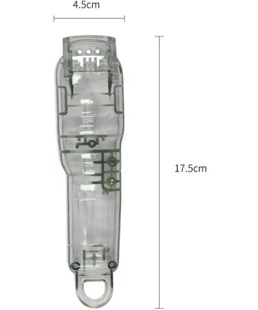 Brensty 1Set Gray Hair Clipper Back Housing Cover Clear Front Lid for Hair Trimmer Tools Kit - Buy Online on SooperMarket.com
