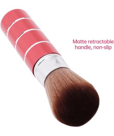 1PC Retractable Powder Brush Travel Nail Dust Brush Portable Face Blush Brush with Cover Red - Buy Online on SooperMarket.com
