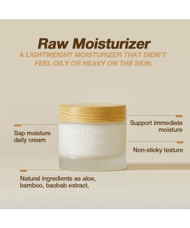 Maycoop Raw Moisturizer Face Cream 80ml - Daily Hydrating Facial Moisturizer for All Skin Types - Anti Aging, Prevents Wrinkles - Vegan & Alcohol-Free - Buy Online on SooperMarket.com