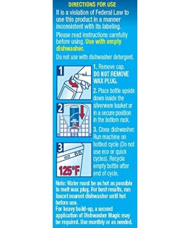 Glisten DM06N Dishwasher Magic Cleaner 12oz - Disinfectant for Sparkling Clean Dishes | 1-Pack - Buy Online on SooperMarket.com