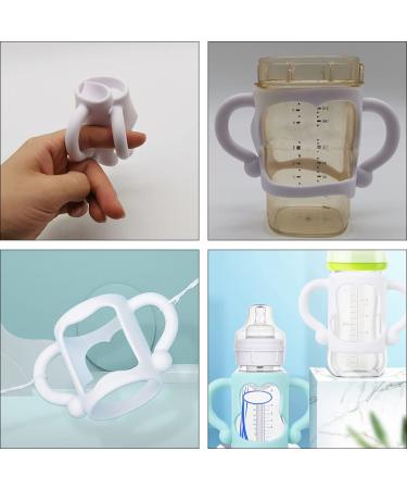 2pcs Toddmomy Silicone Baby Bottle Handle Grips - White | Newborn Bottle Accessories - Buy Online on SooperMarket.com