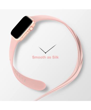 BRG 4 Pack Bands for Apple Watch Band Series Ultra SE 8 7 6 5 4 3 2 1 40mm 38mm 44mm 42mm 45mm 41mm 49mm Women and Men Sport Apple Watch Bands Soft Silicone Strap Replacement for iWatch Bands 41mm/40mm/38mm A--Black/Olive Green/Pink Sand/Starlight - Buy Online on SooperMarket.com