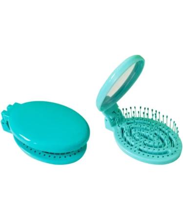 2PCS Hair Comb With Mirror Portable Massage Smooth Comb 2 In 1 Folding Portable Hollow Comb Styling Accessories (Color : C1) - Buy Online on SooperMarket.com