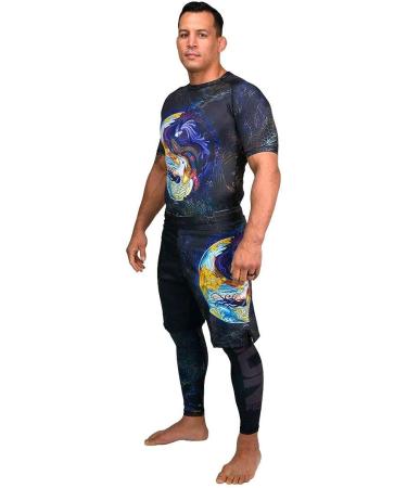 SHOGUN Fight Rash Guard BJJ MMA Premium Jiu Jitsu Grappling Compression Shirt - Large - Buy Online on SooperMarket.com