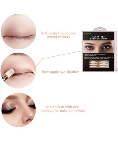 Jeanssar 4MM Eyelid Tape Invisible One-sided Sticky Eyelid lift Strips Breathabe Eyelid Correction Stripers Instant Eye lid Lift Without Surgery for Hooded Uneven Mono-eyelids 4MM One-sided Sticky Black - Buy Online on SooperMarket.com