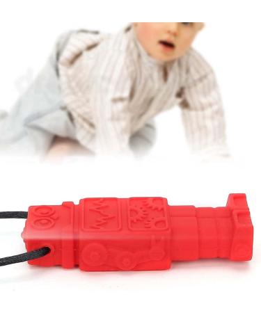 Buy Silicone Teether Necklace - Chew Pendant for ADHD Autism & Anxiety - Red Sensory Chew Toy for Kids & Adults | International Shipping - Buy Online on SooperMarket.com