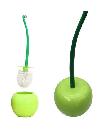 Dora Bridal Toilet Plunger Brush Hold Combo Set 1 Pack Heavy Base Clean Bowl Hideway Compact Holder Strong Bristles for Bathroom Toilet(1 Brush 1 Holder) Green