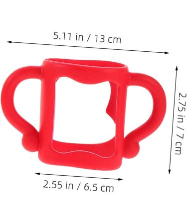 Vaguelly 4 Pcs Silicone Bottle Handle Milk Bottle Grips Bottle Grip Bottle Grip Milk Bottle Accessories Newborn Bottle Handle Silica Gel Silicone Soft Bottle 13.00X7.00X6.50CMx2pcs Assorted Colorx2pcs - Buy Online on SooperMarket.com