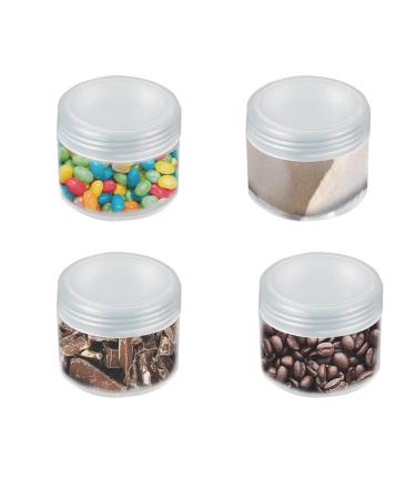 Liujzzi 20-Piece Travel Cosmetic Container Set | Glass Pots with Clear Lids for Creams Samples & Makeup Storage (5g 10g 15g 20g) - Buy Online on SooperMarket.com