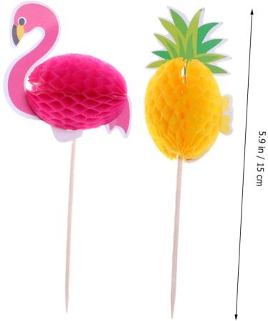 Warmhm 40pcs Cake Picks Baby Shower Cake Toppers Dessert Toppers Cupcake Party Picks Wedding Cupcake Toppers Food Party Picks Birthday Cake Decoration Bamboo 3d Plug in Dessert Table - Buy Online on SooperMarket.com