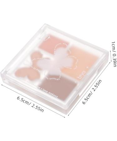 Baluue 2pcs Plastic Eye Shadow Plate Pink Eyeshadow Palette Organiser Eyeshadow Glitter 6.50X6.50X1.00CMx2pcs Multix2pcs - Buy Online on SooperMarket.com