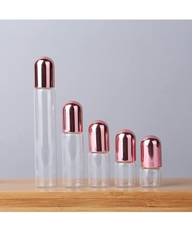 JIHUOO 10pcs Empty Roll on Bottles - Refillable Glass Essential Oil Roller Bottles 3ml for Travel & DIY - Buy Online on SooperMarket.com