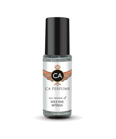 CA Perfume Impression of Voce Viva Intensa For Women Replica Fragrance Body Oil Dupes Alcohol-Free Aromatherapy Sample Travel Size Concentrated Long Lasting Attar Roll-On 0.14 Fl Oz/4ml-X1