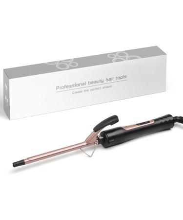 Curling Wand 9MM Thin Curling Iron Tight Curls for All Hair Types Tourmaline Ceramic Barrel 30-Second Heat-Up Long&Short Hair Culer Pro Curling Tongs Black - Buy Online on SooperMarket.com