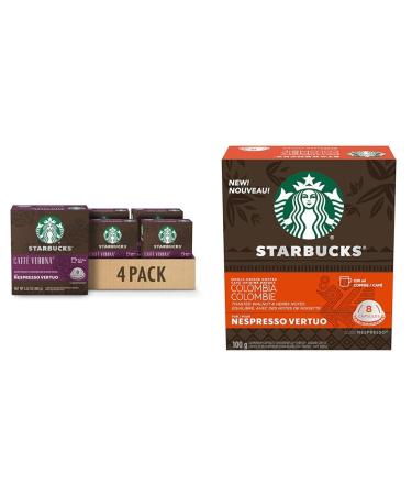 Starbucks By Nespresso Caff Verona Coffee Pods Dark Roast 4 X 8 Coffee Pods 32 Count & By Nespresso Single Origin Columbia Coffee Pods Medium Roast 8 Coffee Pods
