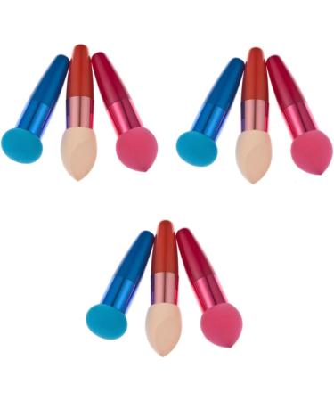 Housoutil 9 Pcs Makeup Brush Sponges Sponge Brush Concealer Brush Contour Brush Lip Brush Travel Major - Buy Online on SooperMarket.com