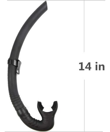 Silicone Snorkel for Diving and Underwater Activities - Black - Buy Online on SooperMarket.com
