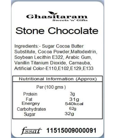 Jaiccha Ghasitaram Diwali Gifts Chocolate - Stone/ Rock Chocolates 200 GMS in White Paper Pouch with 2 T-Lites - Buy Online on SooperMarket.com