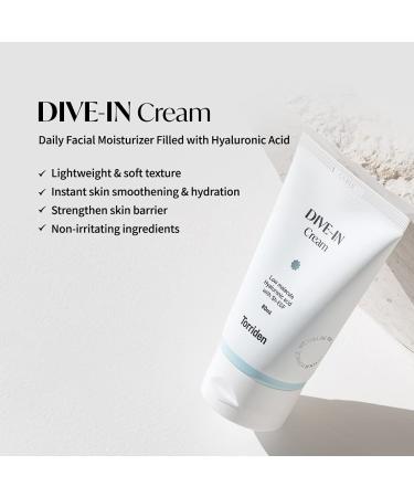TORRIDEN DIVE-IN Hyaluronic Acid Cream 2.71 fl oz | For Sensitive & Oily Skin | Fragrance-free, Lightweight, Vegan | Clean & Cruelty-Free - Buy Online on SooperMarket.com