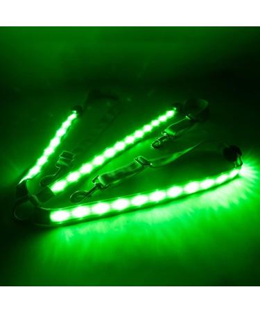Dowoa LED Horse Harness - Robust & Comfortable Chest Strap for Safety | Best Visibility for Riding - Green - Buy Online on SooperMarket.com