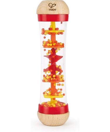 Hape Rainmaker | Mini Wooden Rattle Musical Toy Red