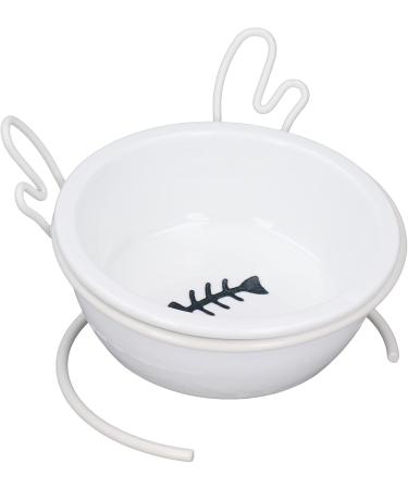Elevate Your Pet's Dining: Ceramic Dog & Cat Bowls with Metal Frame - Prevents Vomiting & Slipping - Buy Online on SooperMarket.com