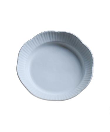 Serving Plates Ceramic Dinner Plates Vegetable Plates Household White Deep Plates Restaurant Dishes Kitchen Plates Oval Plates Fish Plates Solid Colors Simple for Appetizer Dinner and Desserts (Col
