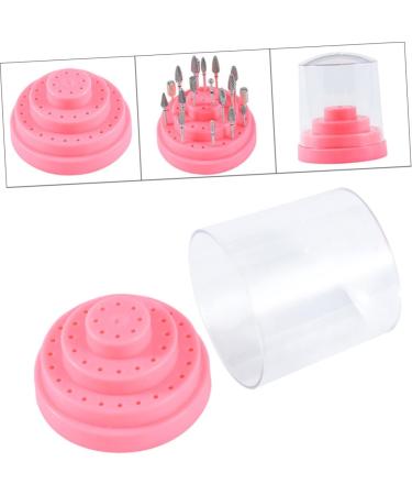 POPETPOP 1pc 48 Nails Drill Bits Nail Drill Bit Organizer Nail Bit Organizer Nail Bit Holder Container Nail Grinding Head Storage Display Holder Stand Nail Drill Bit Holder Written Manicure Size 1 Pink - Buy Online on SooperMarket.com