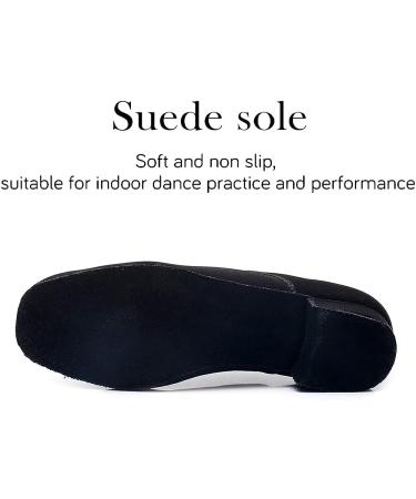 HIPPOSEUS Men's Ballroom Dance Shoes Latin Tango Rumba Low Heel - Black Suede Sole | Model M2 7.5 - Buy Online on SooperMarket.com