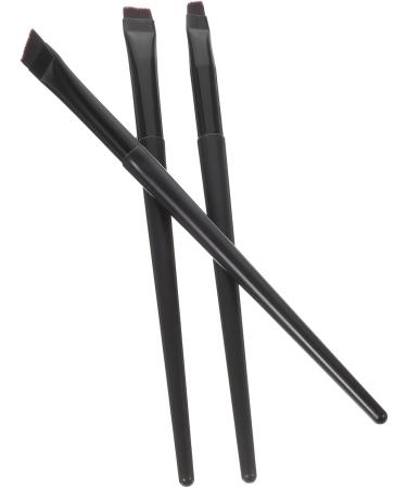 Baluue 12 Pcs Eyeliner Brush Eyebrow Brush Thin Eyeliner Brush Flat Eyeliner Brush Female Black  - Buy Online on SooperMarket.com